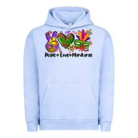 Pigment Grape Ice peace love  mardi gras Urban Hoodie - AdoDesignShop