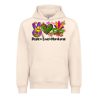 Sandshell peace love  mardi gras Urban Hoodie - AdoDesignShop