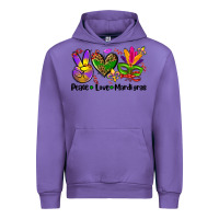 Tulip peace love  mardi gras Urban Hoodie - AdoDesignShop