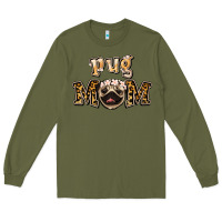 Army Green Pug Mom Long Sleeve Tee - Jasminsmagicworld