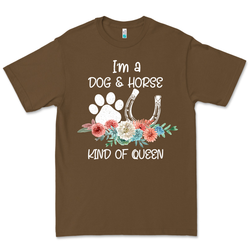 Im A Dog And Horse Kind Of Queen Premium Tee by Bettercallsaul | Teevron