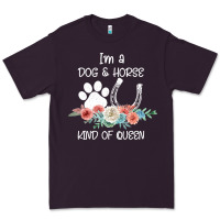 Plum Im A Dog And Horse Kind Of Queen Premium Tee - Bettercallsaul