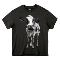 Asphalt holstein cow Heavy Core Tee - BarkalooDesign