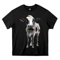 Black holstein cow Heavy Core Tee - BarkalooDesign