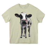 Mossy holstein cow Heavy Core Tee - BarkalooDesign