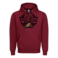 Burgundy ricky bobby racing Zipper Hoodie - trangStudio