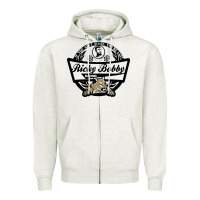 Oatmeal Heather ricky bobby racing Zipper Hoodie - trangStudio