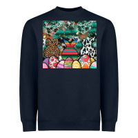 Navy easter Heavyweight Sweatshirt - CowhideDigitalArt