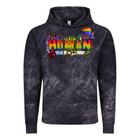 Cloud Black We are all human Vintage Hoodie - CowGirlArtShop