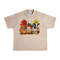 French Oak fall farm animals Urban Heavy Tee - CowGirlArtShop