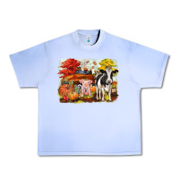 Grape Ice fall farm animals Urban Heavy Tee - CowGirlArtShop