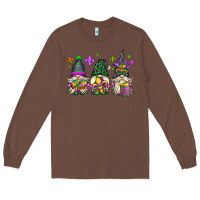 Chestnut mardi gras gnomes Long Sleeve Tee - OliviaCreatesArt