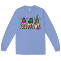 Colony Blue mardi gras gnomes Long Sleeve Tee - OliviaCreatesArt