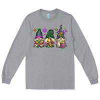 Heather Grey mardi gras gnomes Long Sleeve Tee - OliviaCreatesArt