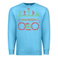 Ocean Blue Check Tribe Called Quest Premium Sweatshirt - trangStudio