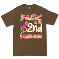 Cacao Cool I Love Music Shirt Gifts Music Is My Second Language Premium Tee - Bettercallsaul