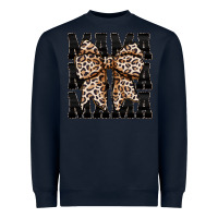 Navy mama leopard Heavyweight Sweatshirt - CowhideDigitalArt