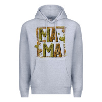 Heather Grey mama fall Premium Hoodie - CowhideDigitalArt