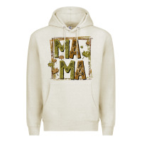 Oatmeal Heather mama fall Premium Hoodie - CowhideDigitalArt