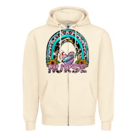 Sandshell nurse rainbow Zipper Hoodie - SublimationCraftShop