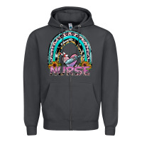 Smoke nurse rainbow Zipper Hoodie - SublimationCraftShop