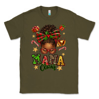 Army Green mama claus afro messy bun Classic Tee - texasbilliewilder