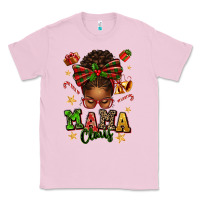 Bubblegum Pink mama claus afro messy bun Classic Tee - texasbilliewilder