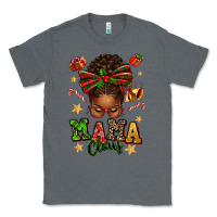 Charcoal Heather mama claus afro messy bun Classic Tee - texasbilliewilder