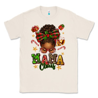 Mama Claus Afro Messy Bun Classic Tee | Teevron