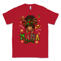 Red mama claus afro messy bun Classic Tee - texasbilliewilder
