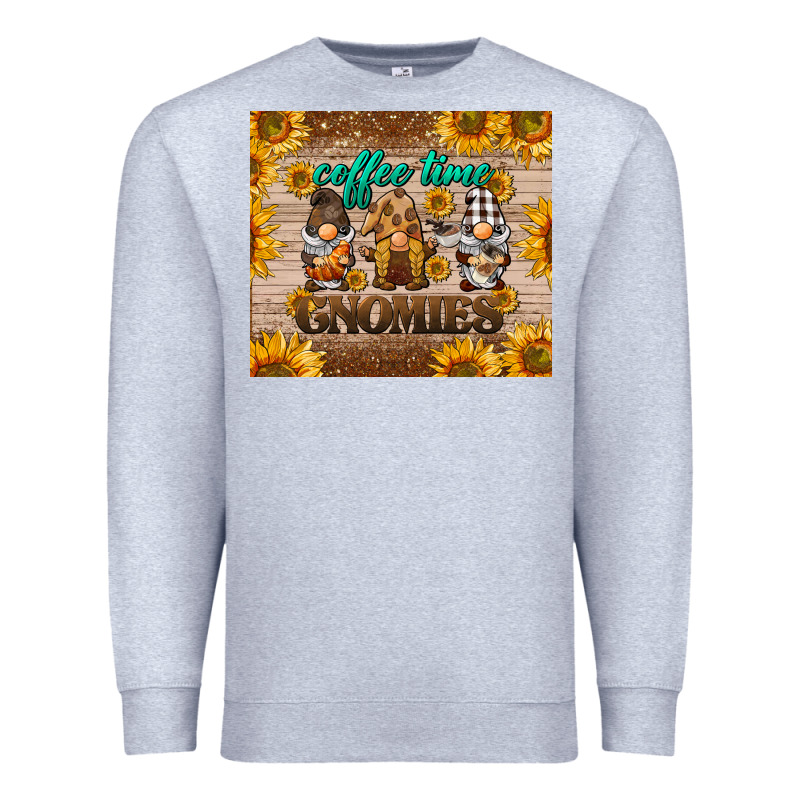 Coffee Time Gnomies Premium Sweatshirt by BarkalooDesign | Teevron