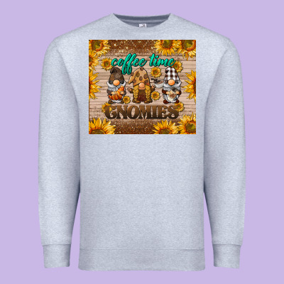 Coffee Time Gnomies Premium Sweatshirt Designed By Barkaloodesign