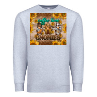 Heather Grey coffee time gnomies Premium Sweatshirt - BarkalooDesign