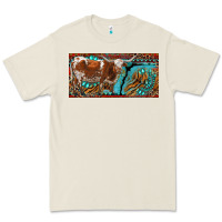 Bone texas longhorn with aztec tiger and  leopard Premium Tee - RanaPortraitStore