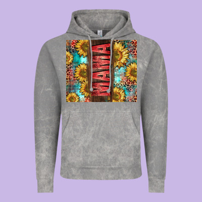 Mama Sunflower Vintage Hoodie Designed By Cowgirlartshop