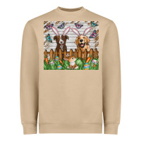 Mushroom Easter Dog Heavyweight Sweatshirt - CowhideDigitalArt