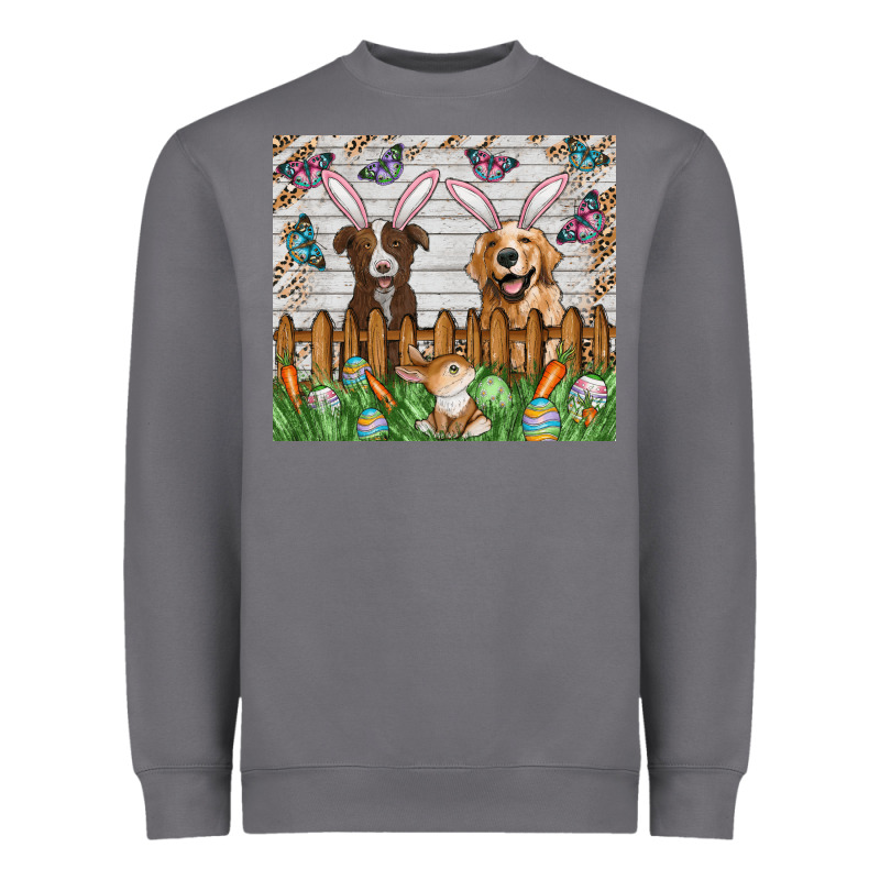 Easter Dog Heavyweight Sweatshirt by CowhideDigitalArt | Teevron