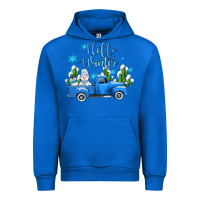 Cobalt hello winter with sniwman and  truck Urban Hoodie - AdoDesignShop
