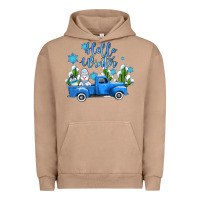 Pigment Burro hello winter with sniwman and  truck Urban Hoodie - AdoDesignShop