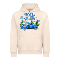 Sandshell hello winter with sniwman and  truck Urban Hoodie - AdoDesignShop