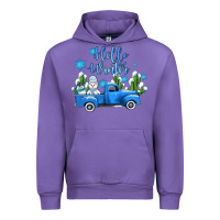 Tulip hello winter with sniwman and  truck Urban Hoodie - AdoDesignShop