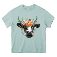 Arona holstein cow head Heavy Core Tee - BarkalooDesign