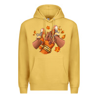 Antique Gold Black girl Fall sneakers Premium Hoodie - RanaPortraitStore