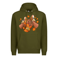 Army Green Black girl Fall sneakers Premium Hoodie - RanaPortraitStore