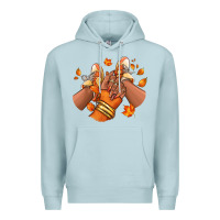 Blue Mist Black girl Fall sneakers Premium Hoodie - RanaPortraitStore