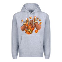 Heather Grey Black girl Fall sneakers Premium Hoodie - RanaPortraitStore