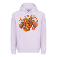 Lilac Black girl Fall sneakers Premium Hoodie - RanaPortraitStore
