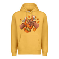 Mustard Black girl Fall sneakers Premium Hoodie - RanaPortraitStore