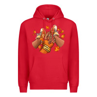 Red Black girl Fall sneakers Premium Hoodie - RanaPortraitStore