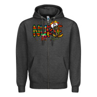 Charcoal Heather nurse taco mexico Zipper Hoodie - CowhideDigitalArt